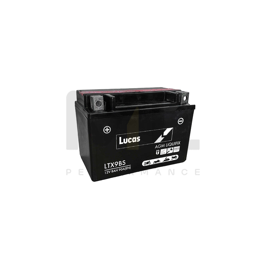 LTX9-BS Lucas Motorbike Battery LTX9BS  | Car Batteries UK | ML Performance Car Parts