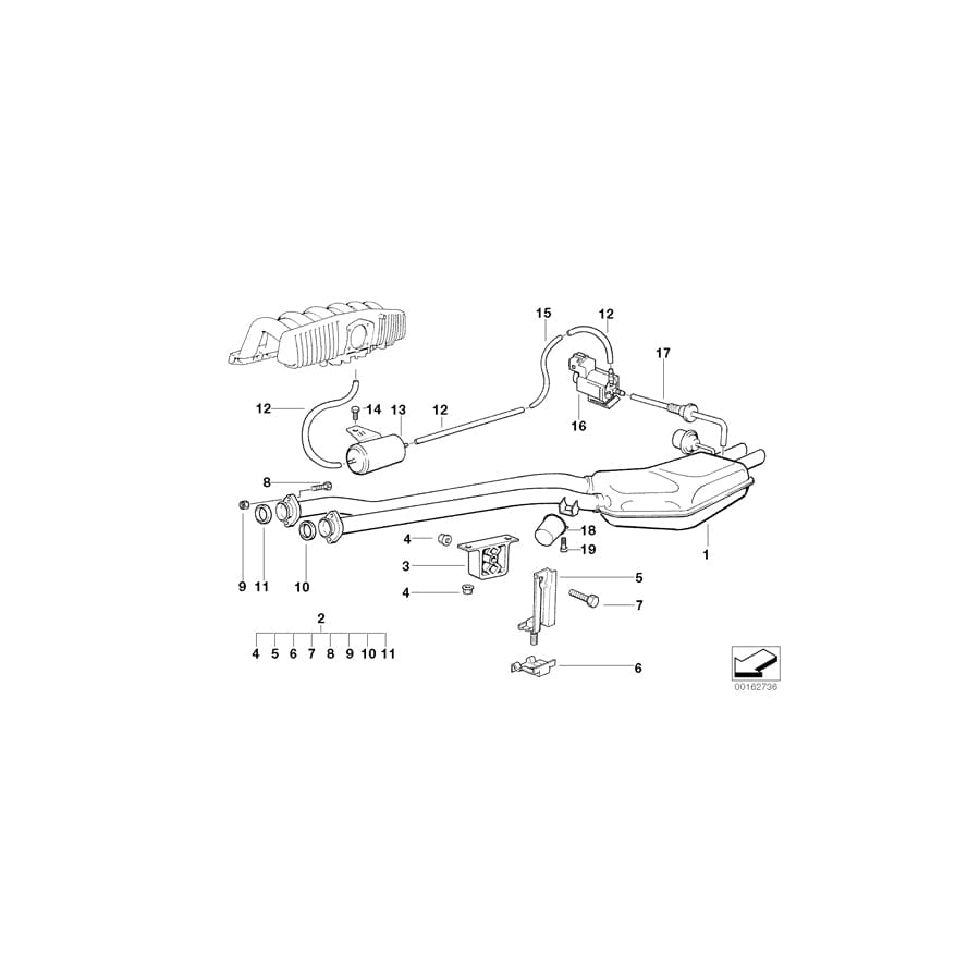 Genuine BMW 18201433175 E36 E39 Vibration Absorber (Inc. 328i, 523i & 520i) | ML Performance UK Car Parts