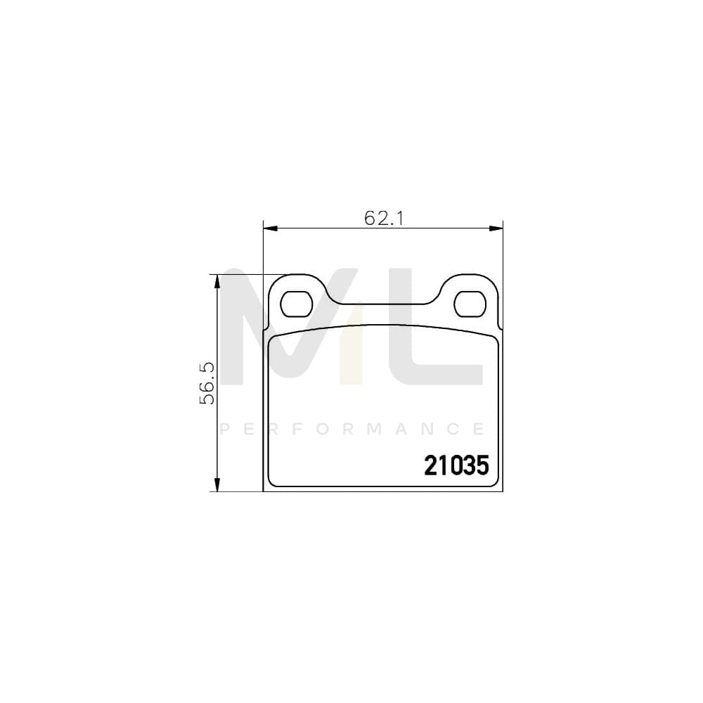 Hella 8DB 355 017-441 Brake Pad Set Not Prepared For Wear Indicator | ML Performance Car Parts