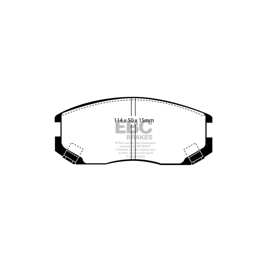 EBC DP1063 Daihatsu Mitsubishi Proton Ultimax Front Brake Pads 2 | ML Performance UK Car Parts