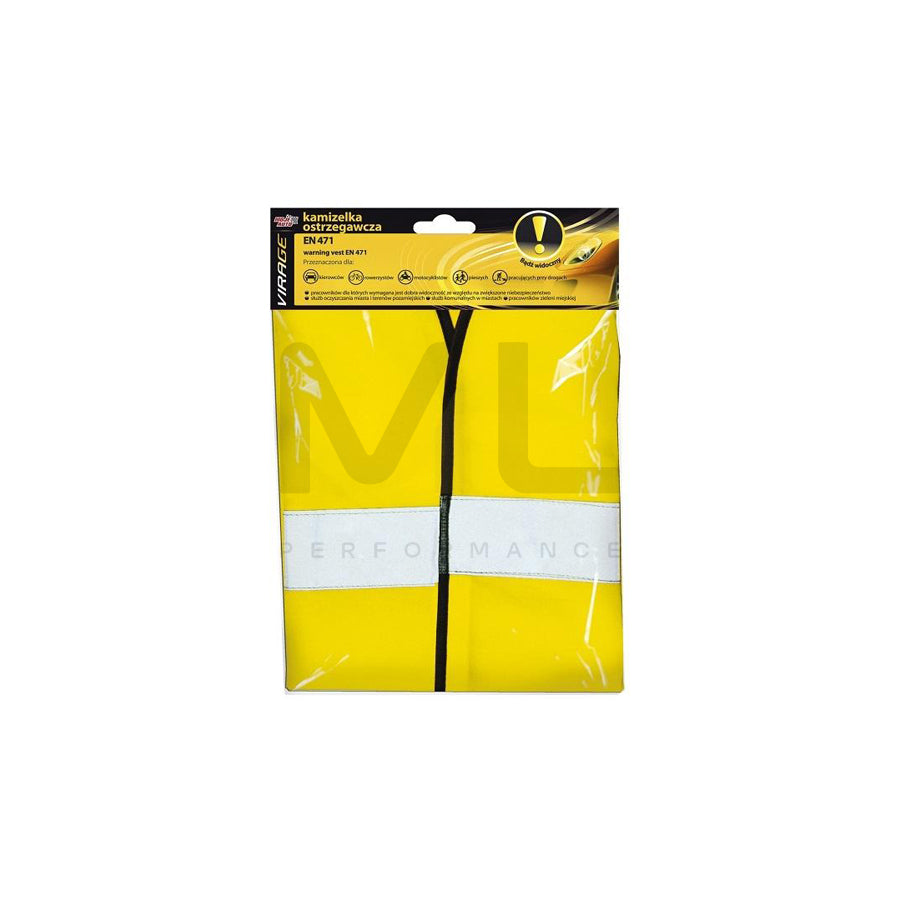 VIRAGE 94-007 Hi-vis vest Yellow, für erwachsene | ML Performance Car Parts