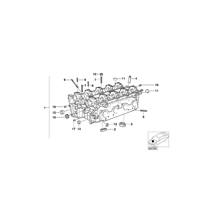 Genuine BMW 11121432424 E39 E38 Valve Seat Ring Intake 33,50mm (+0,4) (Inc. 535i, 735i & 735iL) | ML Performance UK Car Parts