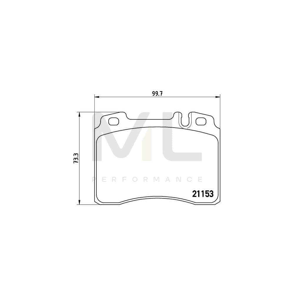 Brembo P 50 022 Brake Pad Set Prepared For Wear Indicator | ML Performance Car Parts