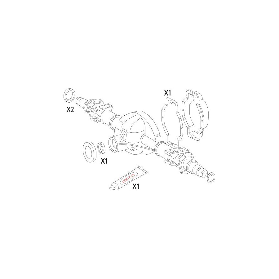 Corteco 19536223 Gasket Set, Differential | ML Performance UK