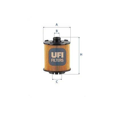 UFI 25.Vcc.01 Oil Filter