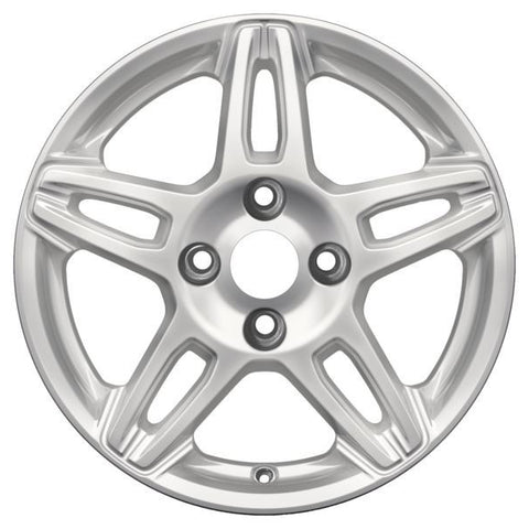 GENUINE FORD 1847319 x4 SET OF 4 FIESTA ALLOY WHEEL 15" 5 X 2-SPOKE DESIGN, SPARKLE SILVER 11/2012 - 06/2017 | ML Performance UK