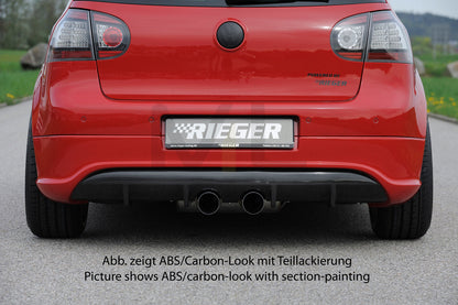 Rieger 00099164 VW Mk5 Golf Rear Diffuser 4 | ML Performance UK Car Parts