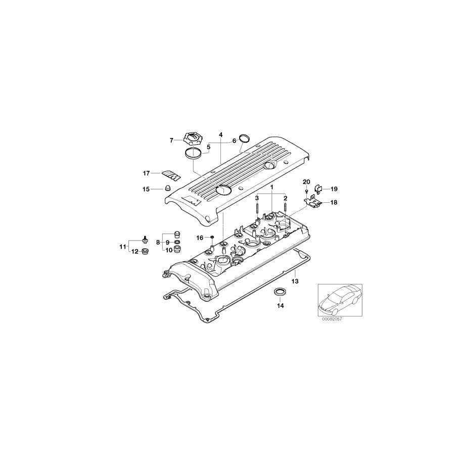 Genuine BMW 11127835907 E36 Cover (Inc. Z3 M) | ML Performance UK Car Parts