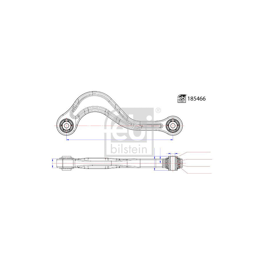 Febi Bilstein 185466 Suspension Arm For Porsche Panamera (970)