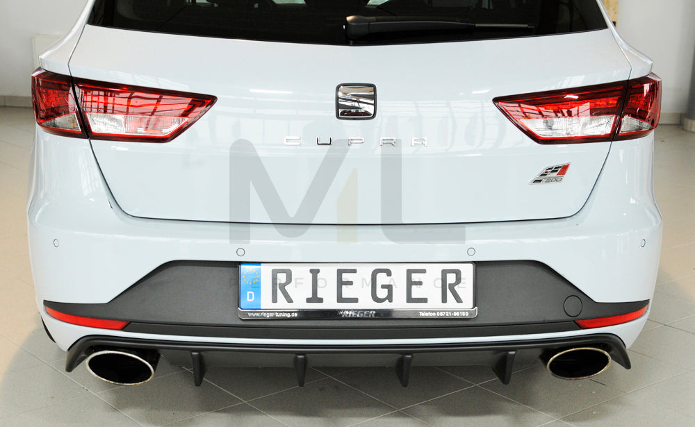 Rieger 00027024 SEAT 5F Leon Cupra Rear Diffuser 4 | ML Performance UK Car Parts