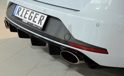 Rieger 00088130 SEAT 5F Leon Cupra Rear Diffuser 6 | ML Performance UK Car Parts