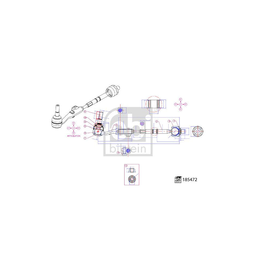 Febi Bilstein 185472 Rod Assembly