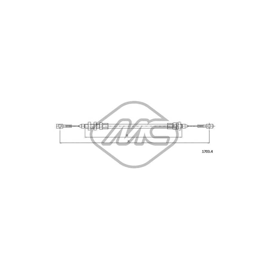 Metalcaucho 81524 Throttle Cable for IVECO Daily | ML Performance UK Car Parts