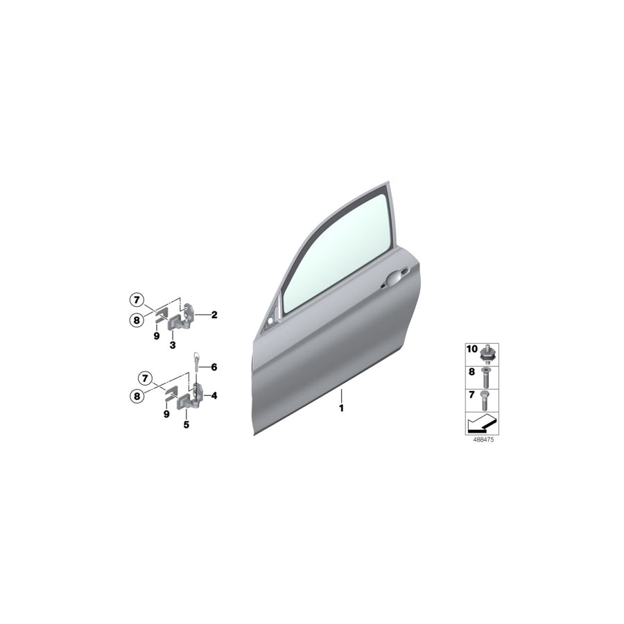 Genuine BMW 41508431637 Alignment Element 1 MM DOOR HINGE (Inc. M4 GT4) | ML Performance UK