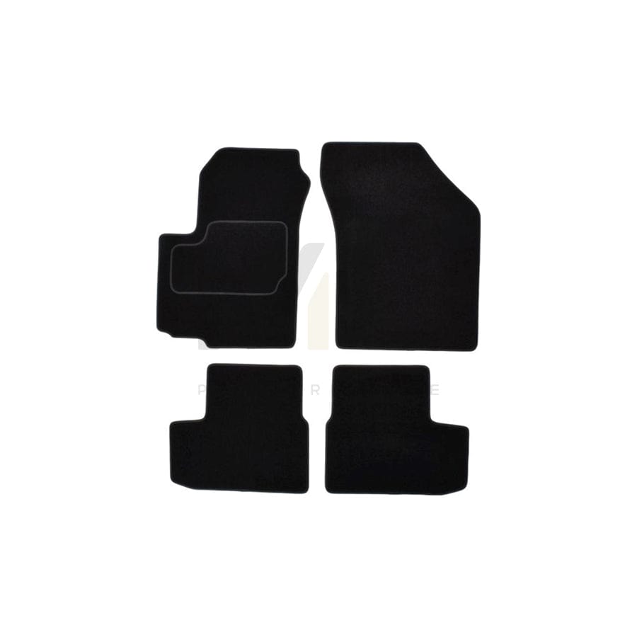 MAMMOOTH A041 OPL25 PRM 01 Floor mat set for OPEL Agila B (H08) Textile, Front and Rear, Quantity: 4, Black | ML Performance Car Parts