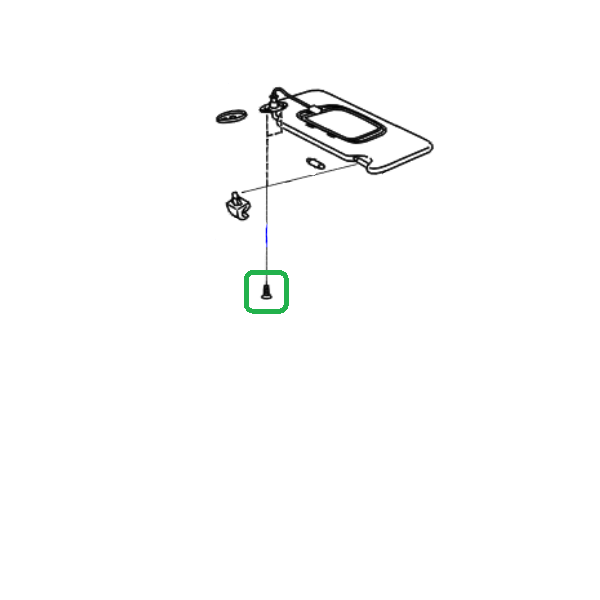 Genuine Lexus 90151-50025 RX Phase 2 Sun Visor Screw