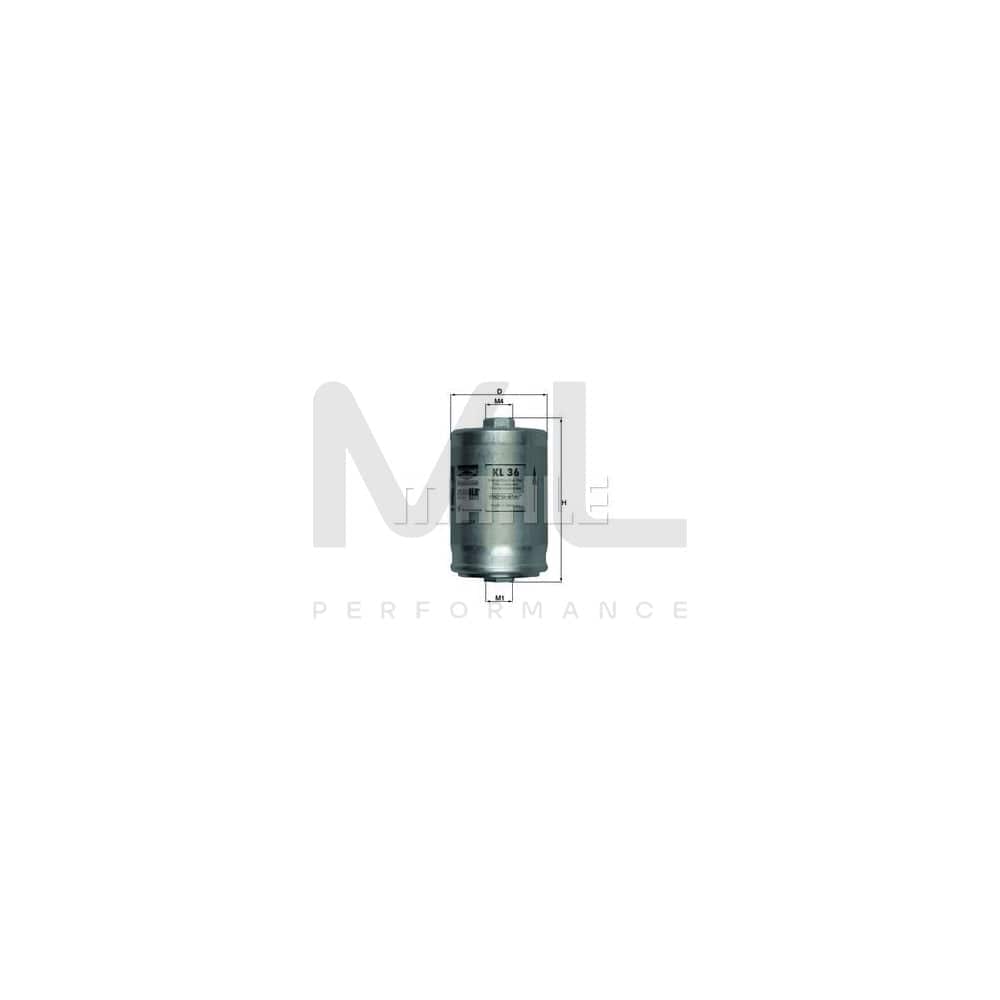 MAHLE ORIGINAL KL 36 Fuel filter In-Line Filter | ML Performance Car Parts