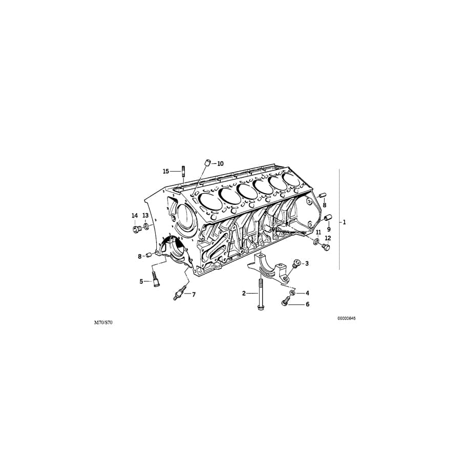 Genuine BMW 11111710368 E32 E31 Spacer (Inc. 850Ci, 750iLS & 750i) | ML Performance UK Car Parts