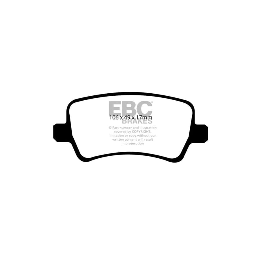 EBC PDKR920 Volvo Ultimax Rear Brake Pad & Plain Disc Kit - TRW Caliper 2 | ML Performance UK Car Parts