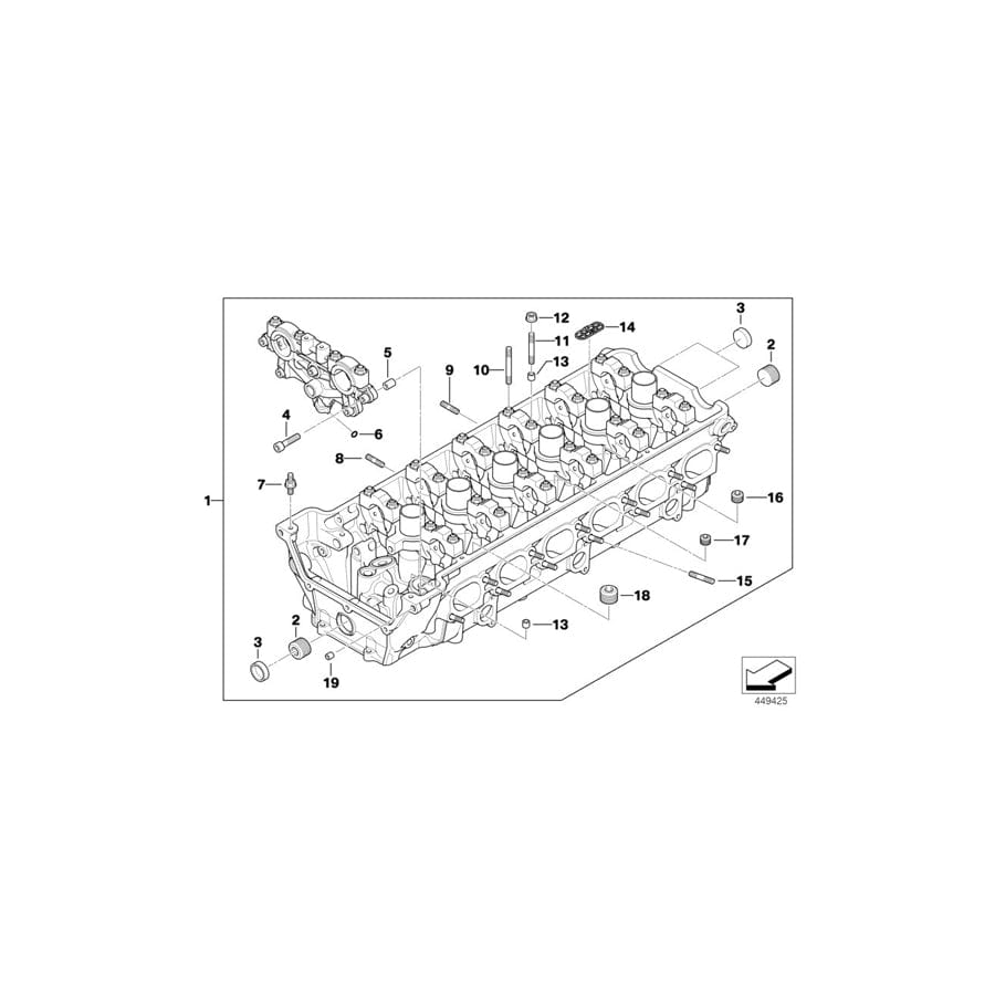 Genuine BMW 11127837851 E36 E85 E86 Cylinder Head (Inc. M3 CSL, Z3 M & M3) | ML Performance UK Car Parts