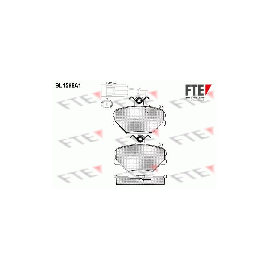 Fte BL1598A1 Brake Pad Set For Fso Polonez | ML Performance UK Car Parts