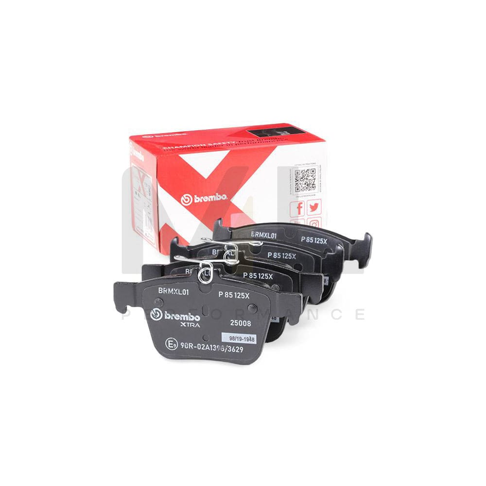 Brembo P 85 125X Brake Pad Set Excl. Wear Warning Contact | ML Performance Car Parts