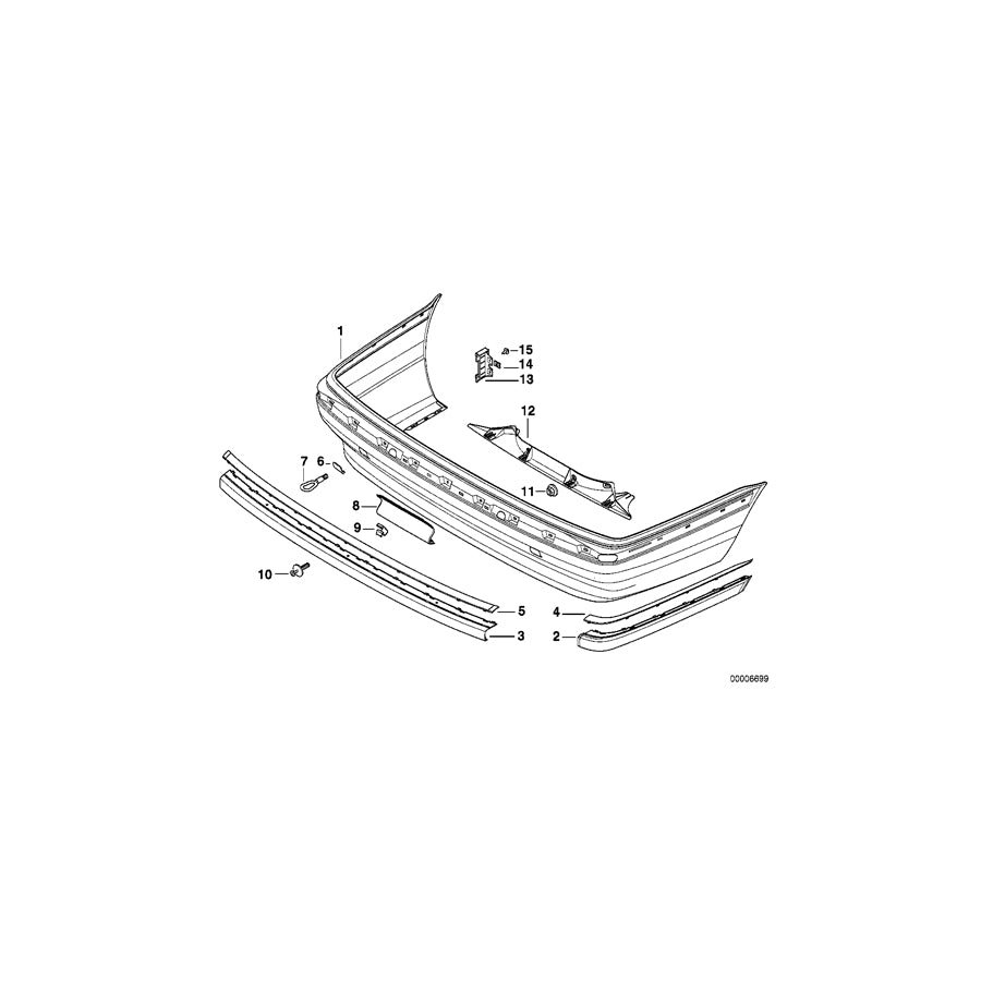 Genuine BMW 51128125433 E38 Covering Left CHROM (Inc. 750iL, L7 & 740iL) | ML Performance UK Car Parts