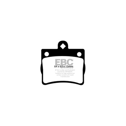 EBC PDKR569 Mercedes-Benz W202 Ultimax Rear Brake Pad & Plain Disc Kit 2 | ML Performance UK Car Parts