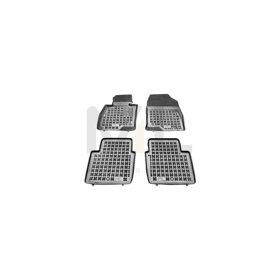 REZAW PLAST Tailored 200811 Floor mat set for MAZDA 6 Saloon (GJ, GL) Elastomer, Front and Rear, Quantity: 4, Black | ML Performance Car Parts