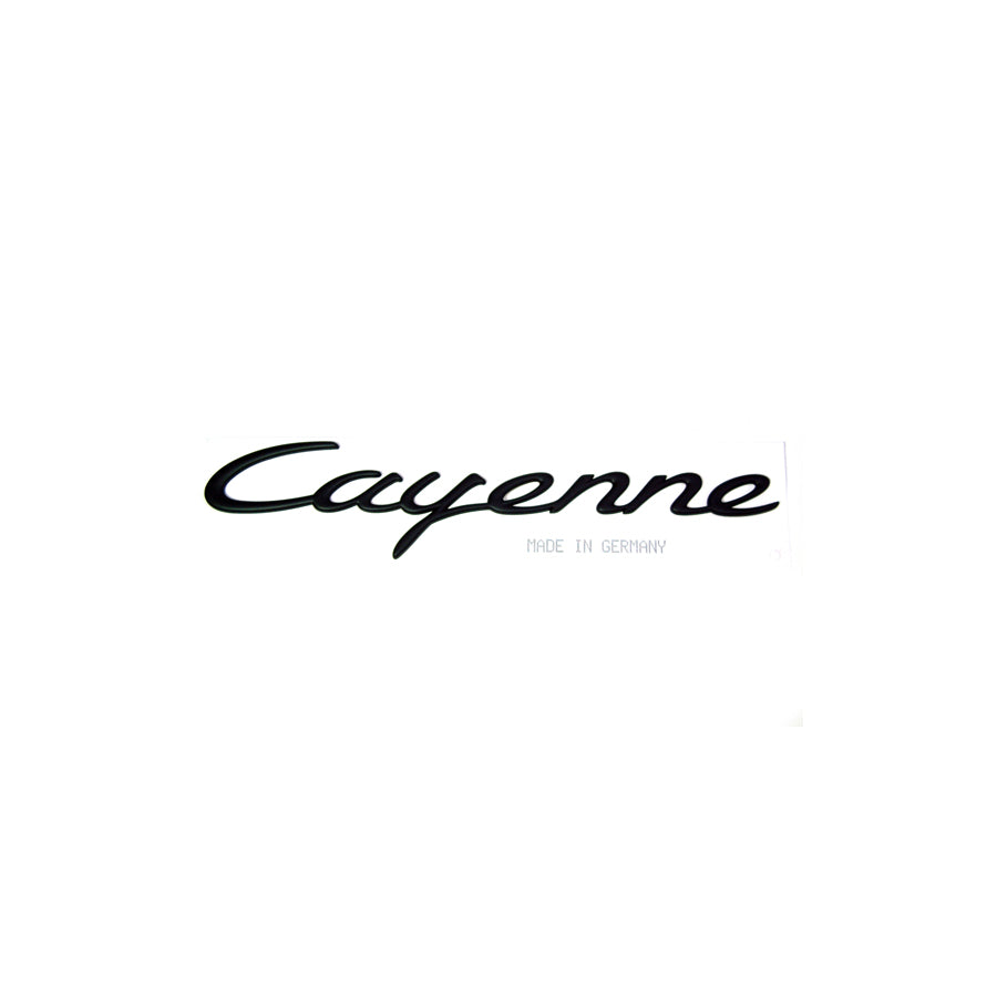 Genuine Porsche Cayenne - Black Rear Badge Porsche Cayenne | ML Performance UK Car Parts