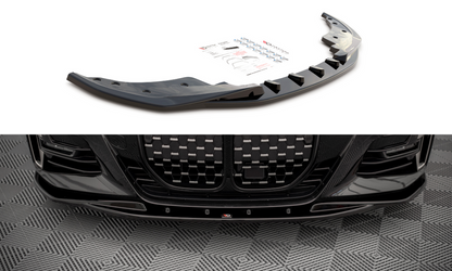 Maxton Design BM-4-G22-MPACK-FD1T Front Splitter V.1 BMW Series 4 M-Pack G22 | ML Performance UK Car Parts