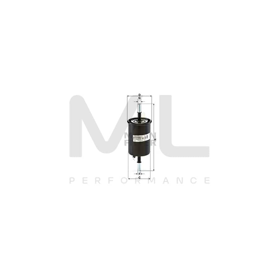 MANN-FILTER WK 55/3 Fuel filter In-Line Filter | ML Performance Car Parts