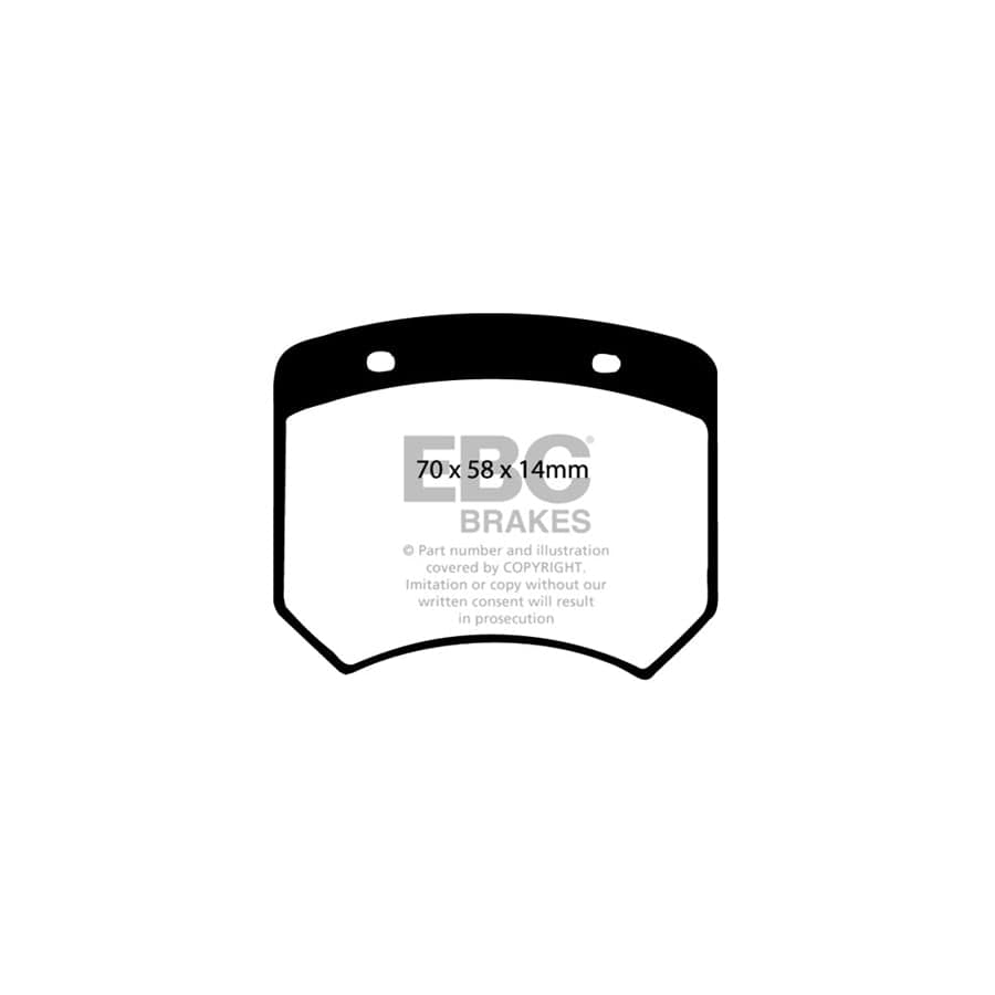 EBC PD04KF008 Austin Morris Mini Bluestuff Front Brake Pad & Plain Disc Kit 2 | ML Performance UK Car Parts