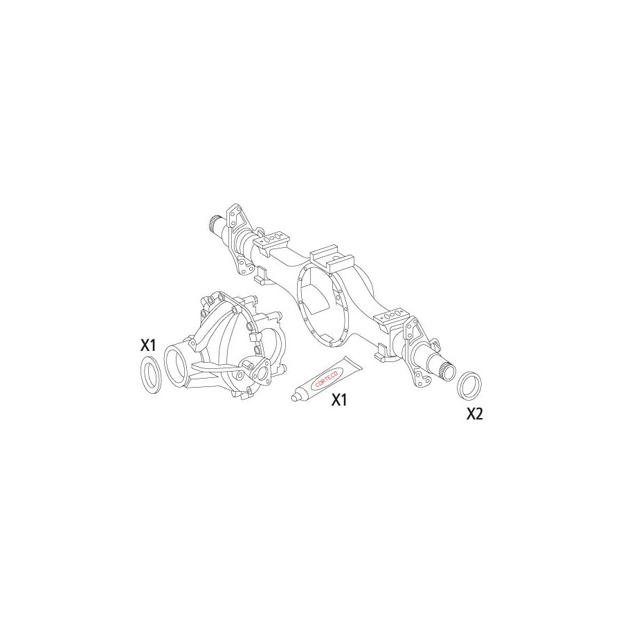 Corteco 19536224 Gasket Set, Differential Suitable For Mercedes-Benz Vario | ML Performance UK