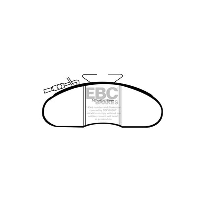 EBC DP633/3 Nissan Cabstar E Ultimax Front Brake Pads 2 | ML Performance UK Car Parts