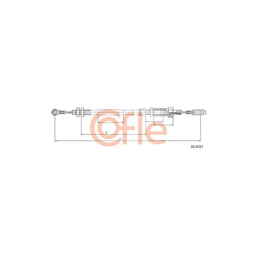 Cofle 10.4727 Hand Brake Cable