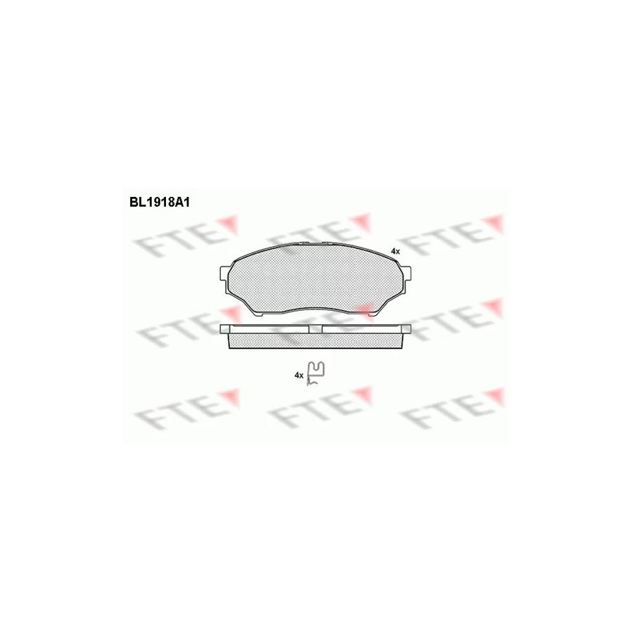 Fte 9011041 Brake Pad Set For Mitsubishi Shogun Pinin (V60) | ML Performance UK Car Parts