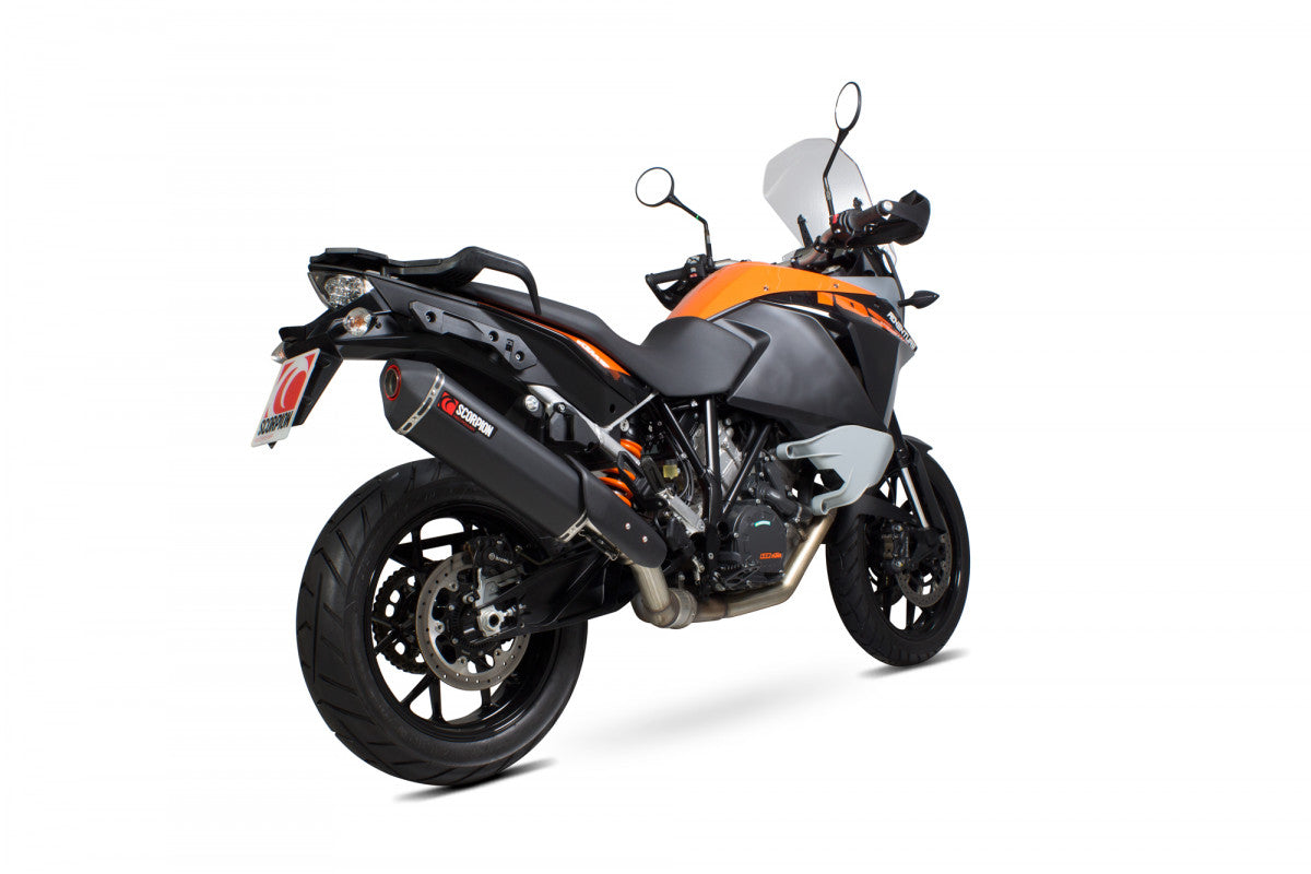 Scorpion RKT84BCER KTM 1050 Adventure Serket Parallel Slip-On - Black Ceramic Coated Sleeve | ML Performance UK UK