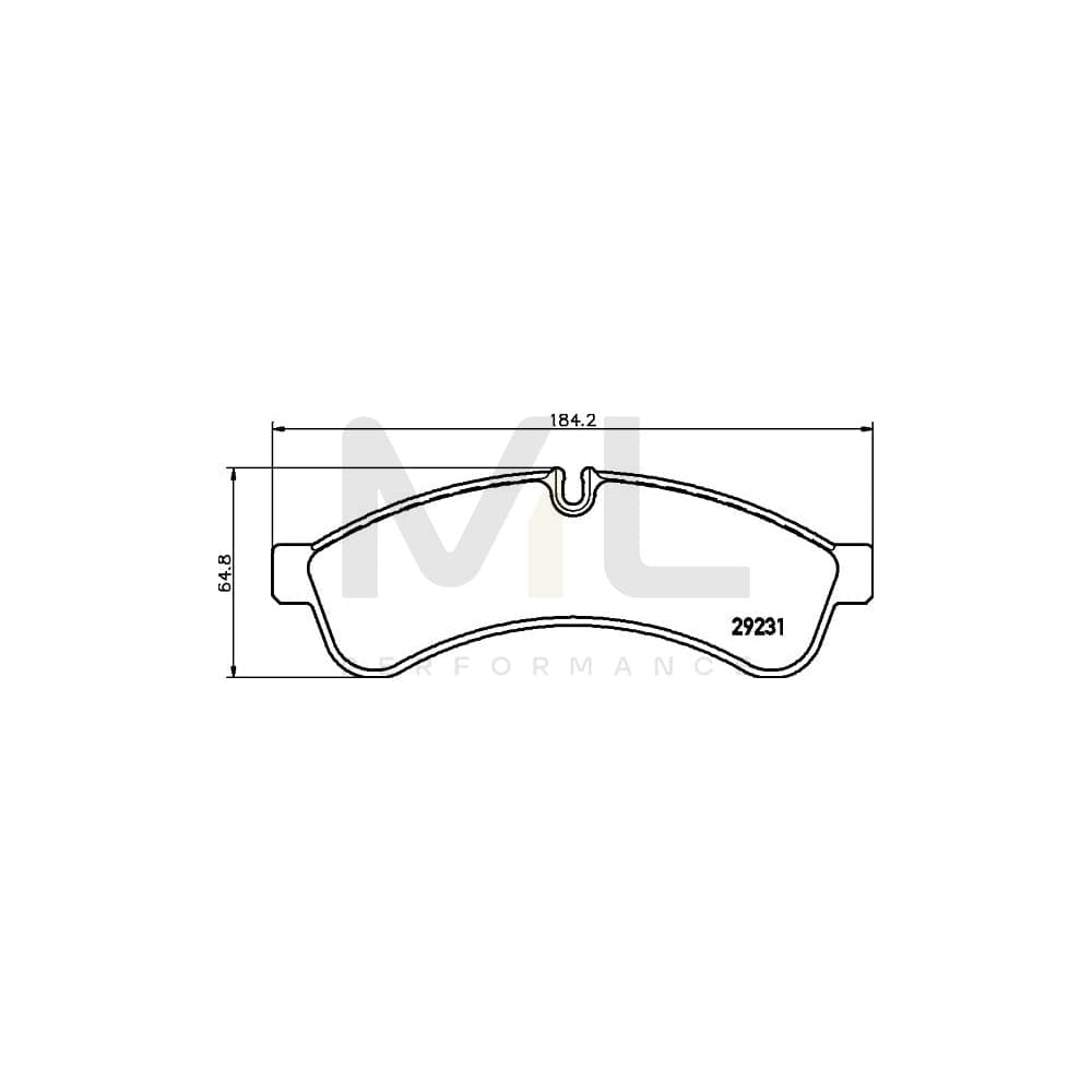 Hella 8DB 355 039-251 Brake Pad Set For Iveco Daily Prepared For Wear Indicator, With Brake Caliper Screws, With Accessories | ML Performance Car Parts