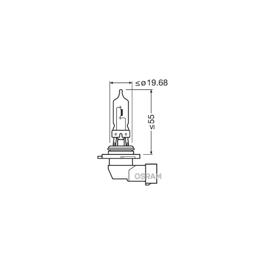 OSRAM SUPER BRIGHT PREMIUM HB3 12V 100W P20D standard 9005 base | ML Performance