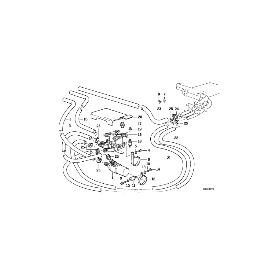 Genuine BMW 64111388994 E34 Muffler Clamp (Inc. M5 3.8, M5 & M5 3.6) | ML Performance UK Car Parts