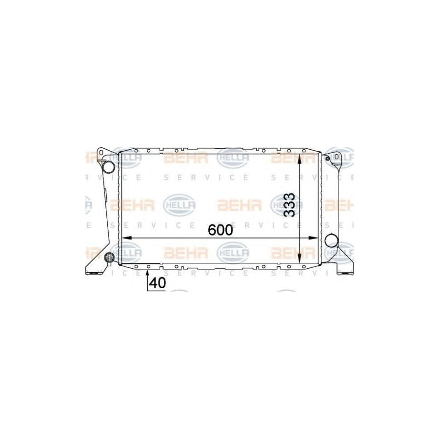 Hella 8MK 376 720-211 Engine Radiator