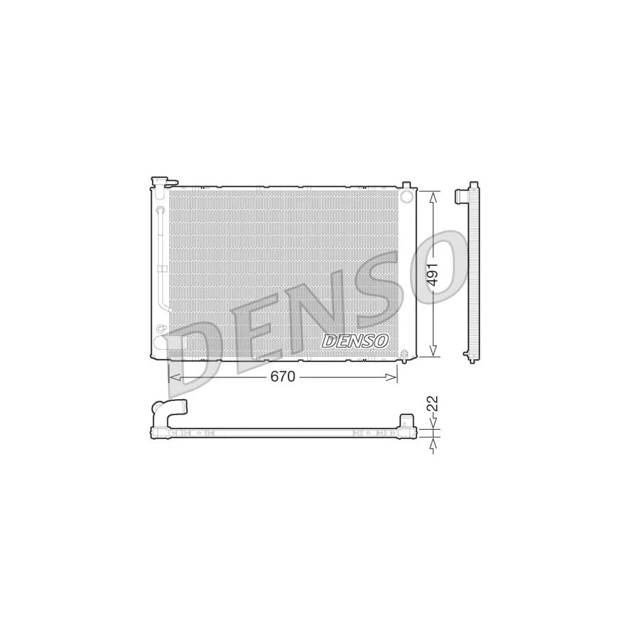 Denso DRM51011 Drm51011 Engine Radiator For Lexus Rx Ii (Xu30) | ML Performance UK