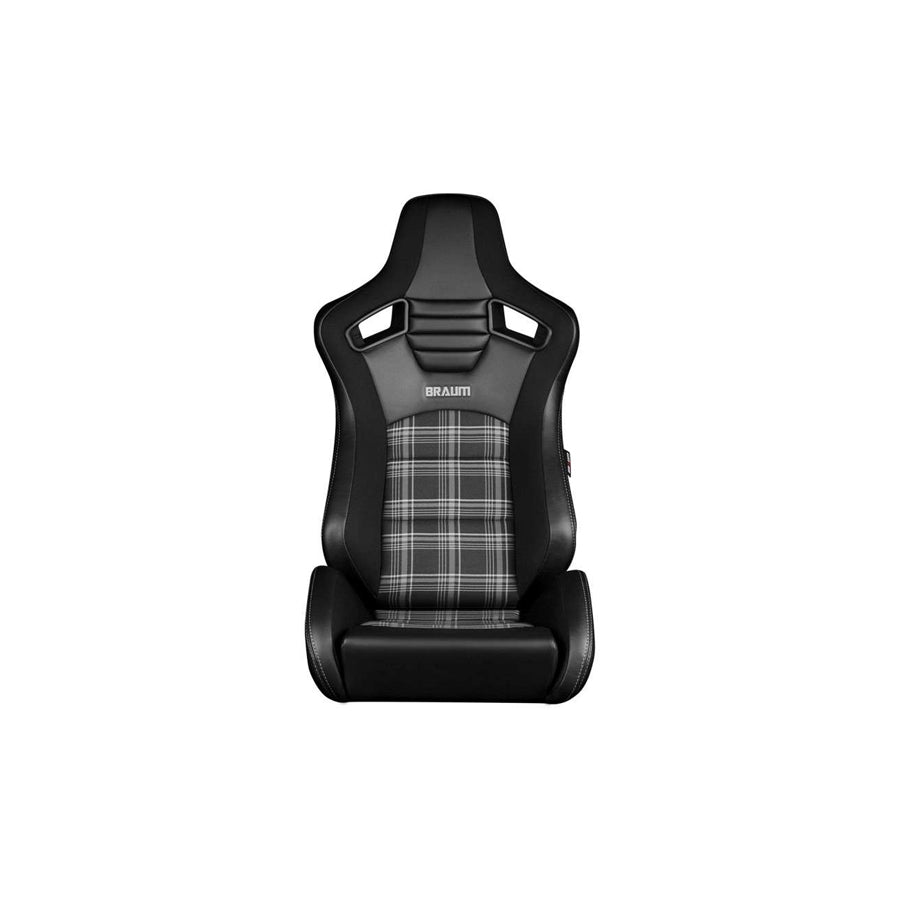 BRAUM Elite-S Series Racing Seats (Black & Grey Plaid) – Pair