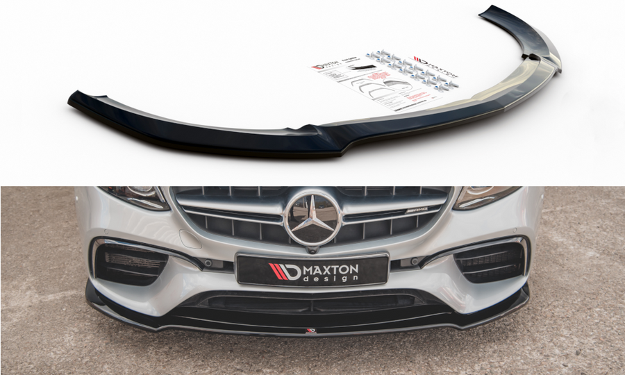 Maxton Design ME-E-213-63-ES-FD1T Front Splitter V.1 Mercedes Benz E63 AMG Estate/Sedan S213/W213 | ML Performance UK Car Parts