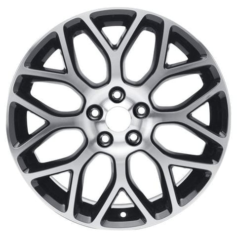 GENUINE FORD 2237408 x4 SET OF 4 ALLOY WHEEL 18" 8 SPOKE Y-DESIGN, BLACK MACHINED FINISH | ML Performance UK