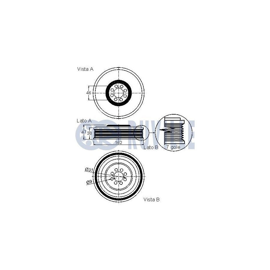 Ruville 985964 Axle Bush | ML Performance UK Car Parts