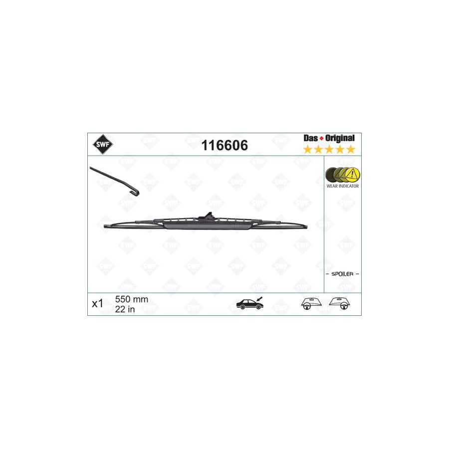 Swf Original Spoiler 116606 Wiper Blade | ML Performance UK Car Parts