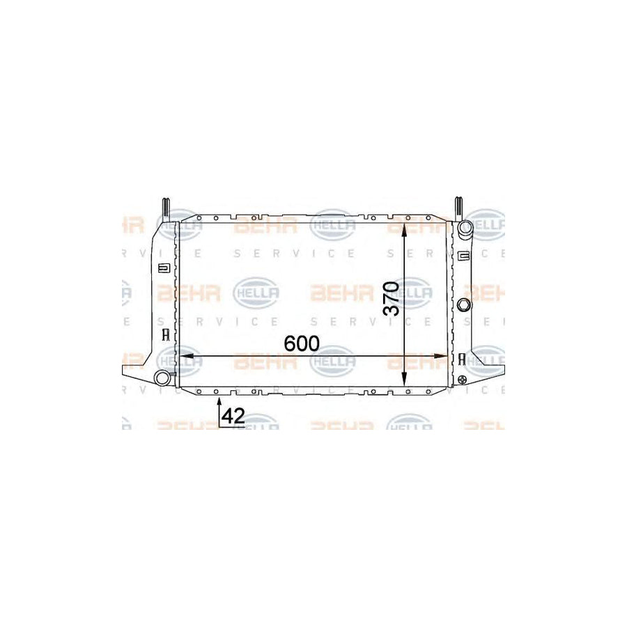 Hella 8MK 376 720-161 Engine Radiator