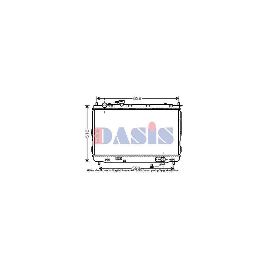 AKS Dasis 510082N Engine Radiator For Kia Carens II (Fj) | ML Performance UK